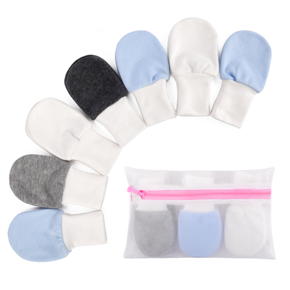 Baby Mittens (Blue, 7-Pairs)