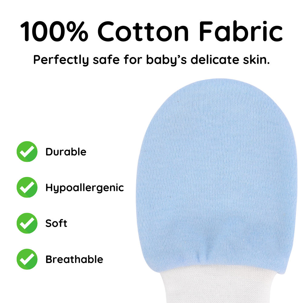 Baby Mittens (Blue, 7-Pairs)