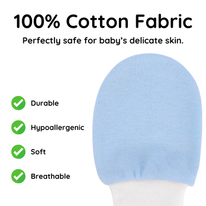 Baby Mittens (Blue, 7-Pairs)