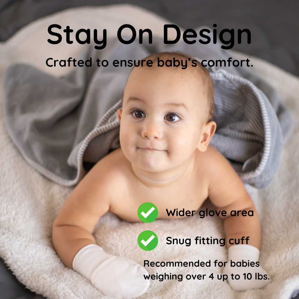 Baby Mittens (White, 7-Pairs)