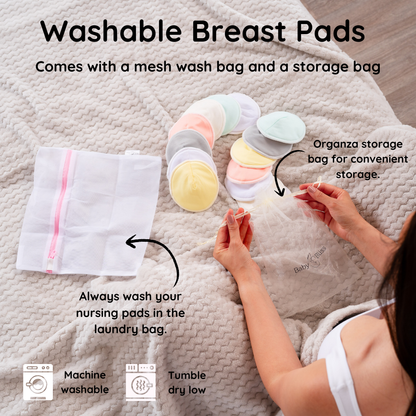 14-Pack Bamboo Nursing Pads | Pastel Touch