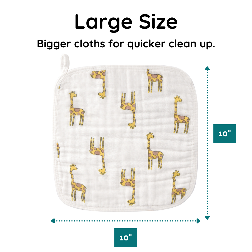 Muslin Washcloths (6-Pack)