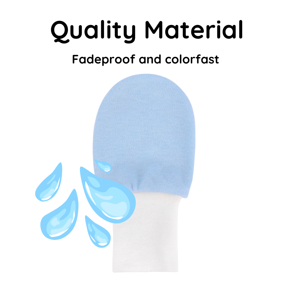Baby Mittens (Blue, 7-Pairs)